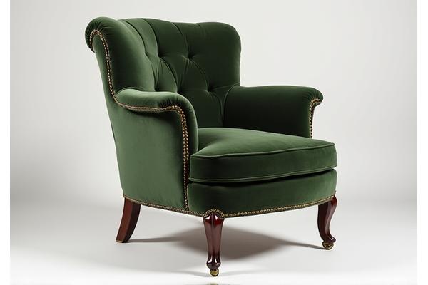 Perfectly restored antique armchair, showing Before and After.